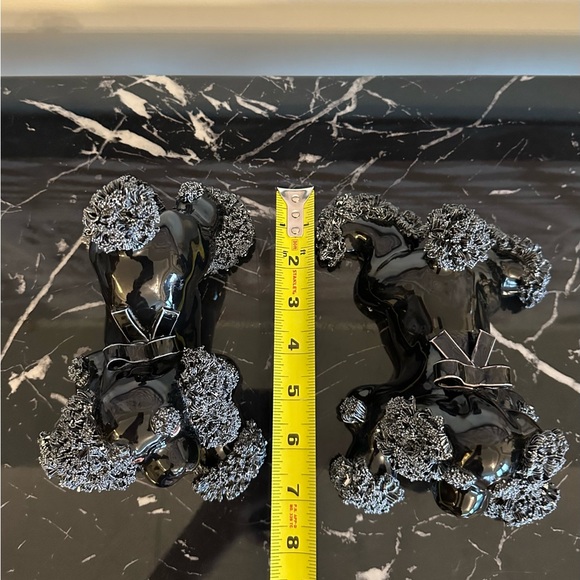 Pair of Arnart Black Spaghetti Poodles Vintage Collectible Handmade in Japan - Picture 14 of 15